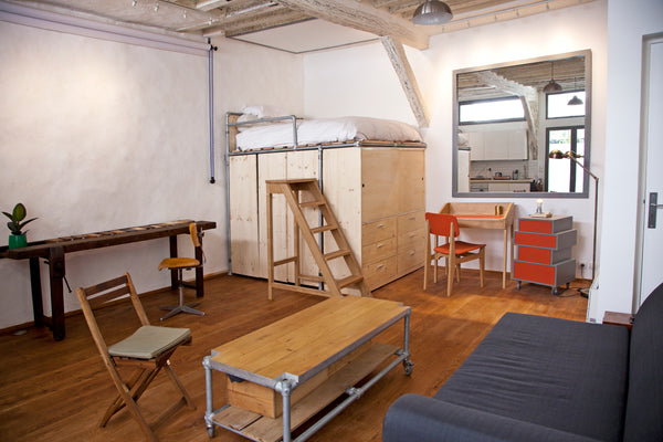 My studio is located next to the Canal St Martin. There you can have breakfast i Paris, France Artist Studio Canal St Martin Entire loft vacation rental 13569879