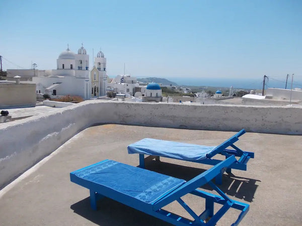 Just 7km from the famous Perissa beach, a fully equipped house will offer you un Greece Santorini Seaview Retreat- Aegean Terrace Entire villa vacation rental 44454669