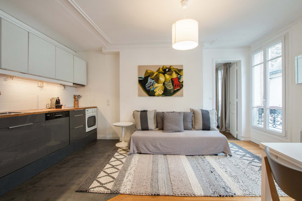 This peaceful and quiet new apartment is located on rue des Vinaigriers in the 1 Paris, France Peaceful and quiet 2 Bedrooms Canal Saint Martin Entire rental unit vacation rental 16024215