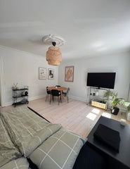 Lejlighed med køkken, badeværelse og stue med sovesofa placeret på Nørrebro. Lej Copenhagen, Denmark Nice apartment, 3 minutes from the metro Entire condo vacation rental 669266777583622745