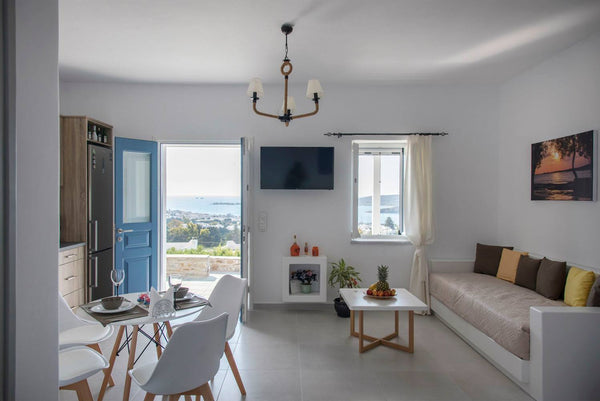 Cozy, brand new home with amazing all day private seaview and a beautiful sunset  DIMITRI'S house Cycladic home vacation rental 35503357