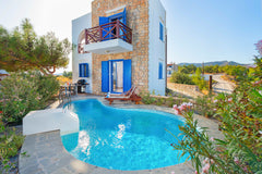 Blue hues abound at two-bedroomed Villa Gennadi: from the classically Mediterran  Villa Gennadi Entire villa vacation rental 648309078569199982