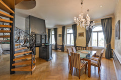 An impressive Neo-Baroque corner building facing a spectacular and suggestive la Prague, Czechia FRESCO APT. WALK TO CHARLES BRIDGE Entire loft vacation rental 5331996