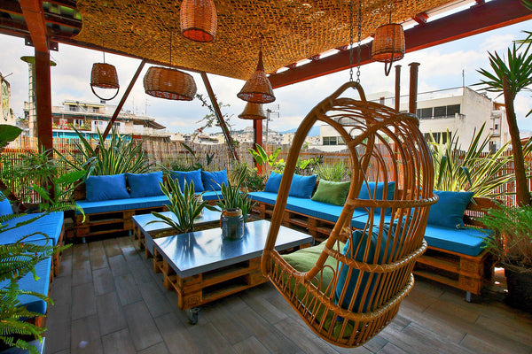 Relax in the amazing rooftop lounge in the midst of lush greenery or dine outdoo Sofia Province, Bulgaria Upscale Residence Overlooking Acropolis Entire rental unit vacation rental 31067432