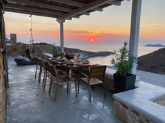 This fully air conditioned 2 bedroom house with incredible views is perfect for  Athens, Greece Merichas View- Stunning Minimal Cycladic Home Cycladic home vacation rental 41897673