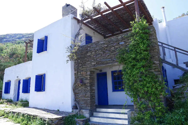In the small village of Milopotamos there is our two-floor traditional house of  Greece Traditional Village House In Kea Cycladic home vacation rental 11207419
