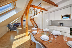 Luxurious two level apartment with 2 bedrooms, 2 bathrooms, equipped kitchen, di Prague, Czechia Prague Penthouse Apt. w/ Terrace Entire rental unit vacation rental 2064776