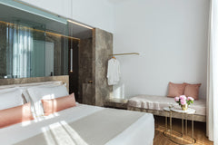 The specially designed Jasper suite features a king-size bed and a sofa that can Chania, Greece Jasper Suite - Mirabile Luxury Suites Room in boutique hotel vacation rental 44720785