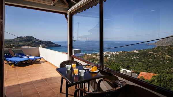 Fully equipped traditional style apartment in Crete with breathtaking sea view.< Chania, Greece AnnaView Top Floor Suite No19 with amazing Seaview Private room in rental unit vacation rental 18137900
