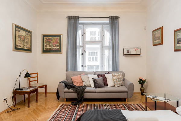Stroll along the Vltava river with breathtaking views of the city's skyline, the Prague, Czechia Wander the Herringbone Floors at a Central Riverside Abode Entire serviced apartment vacation rental 26051323