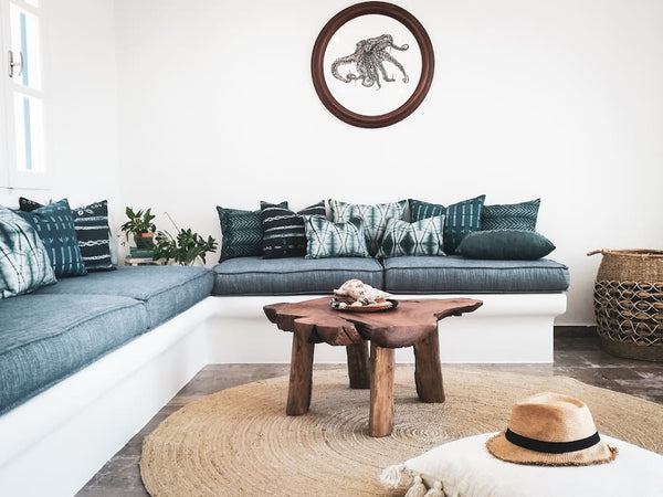 Relaxed seaside elegance perched above the tranquil bay of Panormos, enjoy the m Greece Laidback Luxe 3BR Steps from Beach Entire rental unit vacation rental 43795432