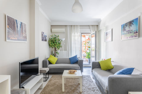 Central spacious , 2 bedroom  , penthouse apartment with terrace   makes you fee Thessaloniki, Greece Central, 100m²penthouse  apt+big balcony+fastWiFi Entire rental unit vacation rental 21617163