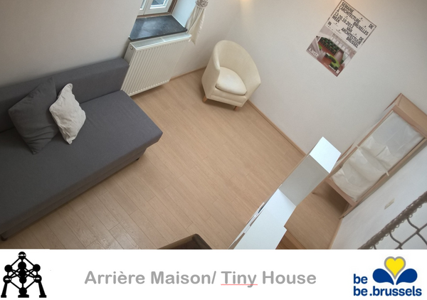 L'arrière-maison est proche des transports publics amenant au centre-ville, proc Brussels, Belgium Arrière-Maison calme / quiet Tiny House Tiny home vacation rental 682384118570750971