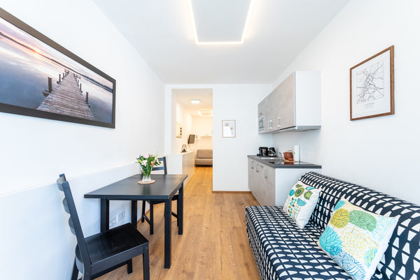 Our smart studio apartment is an affordable home with stellar location. Subway s Vienna, Austria Enjoy the city trip from a smart studio apartment Entire serviced apartment vacation rental 51034911