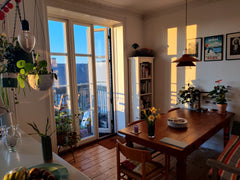 The apartment is in a beautiful building from 1903 and overlooks a big square wi Copenhagen, Denmark Sunny apartment with balcony in trendy Nørrebro Entire rental unit vacation rental 23870259