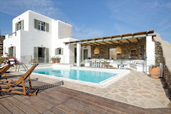 This bohemian, Cycladic-style villa with pool sits in its own private plot of 4, London, United Kingdom Secluded family-friendly villa with pool in Agrari Entire villa vacation rental 31537278