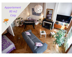 Appartement de standing de 80 m2 entièrement refait à neuf en 2020 par un archit Lyon, France Authentique  & confortable Canut Lyonnais de 80 m2 Entire rental unit vacation rental 43878291