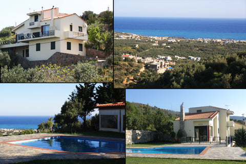 "ILIOTHEA" accommodates up to 15 people. Big villa for families, friends, small  Greece Private large villa & pool in Milatos Crete  Up 15 Entire villa vacation rental 6126426