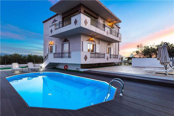 Newly built swimming pool, private space for sunbathing, and bbq area which conn Pyrgos Kallistis, Greece Villa Horizon With Private Pool In Crete - Happy.Rentals Entire villa vacation rental 709100963657264332