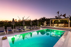 Among the lemon trees and olive trees, lies Villa Kalli. <br />This lovely garde Rethimnon, Greece Great Villa near the beach(2km) with 5 bedrooms! Entire villa vacation rental 19397023