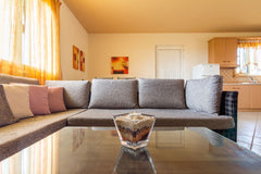 Our beautiful house is located only 10 minutes from Anisaras Beach. It is the pe Heraklion, Greece Beautiful Two Bedroom House in Analipsi_Spacio... Entire home vacation rental 50406887