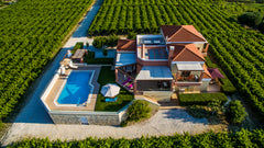 The villa is located right in the center of Crete and it is surrounded by a twen Heraklion, Greece Cretan Vineyard Hill Villa Entire home vacation rental 16248421