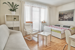 Cosy, new brand apartment -37 m2. Free garage parking available. Close to the tr Hlavní město Praha, Czechia Studioapart with terrace and FREE garage parking Entire condo vacation rental 20661881
