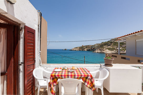 Located absolutely on the beach, 40sq.m apartment can host comfortably 4 people.  Anatoli 1, wonderful apartment,Lygaria beach-Crete Entire rental unit vacation rental 594102195083382374