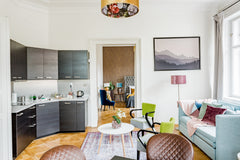 This gorgeous home features a contemporary interior combined with the beautifull Prague, Czechia Exceptional Home Close to the Vltava River Entire serviced apartment vacation rental 31144457