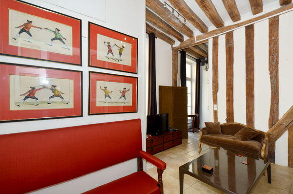 This 38 square meters 1bed apartment in Paris  is situated on the first floor of Paris, France Marais Luxe  High Ceiling 1 Br BAIL MOBILITE Entire rental unit vacation rental 81033