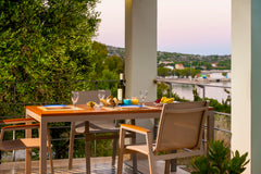 The villa has beautiful views of Marathi and Souda bay next to sandy beaches. It  Sea Front Private Villa next to Sandy Beach Entire villa vacation rental 16801979