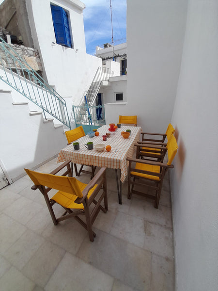 A beautiful renovated space in the most picturesque and traditional village of N  Beautiful house with fireplace and courtyard Cycladic home vacation rental 619261603926165479