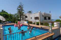The four semi-detached 3-bedroom Villas Eva are placed in wonderful gardens, 500 Stalos, Greece Beautiful Villa Eva IV with Panoramic Sea View. Entire villa vacation rental 35976404
