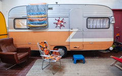 Flippers, swimming goggles, racket and 2 comfy beach chairs are part of your ter Ghent, Belgium Beach caravan Private room in hostel vacation rental 42138495