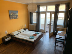 Modern furnished apartment with a beautiful panoramic view of Prague from a big  Prague, Czechia Cozy flat with a big terrace, breakfast and AC Entire rental unit vacation rental 14050170