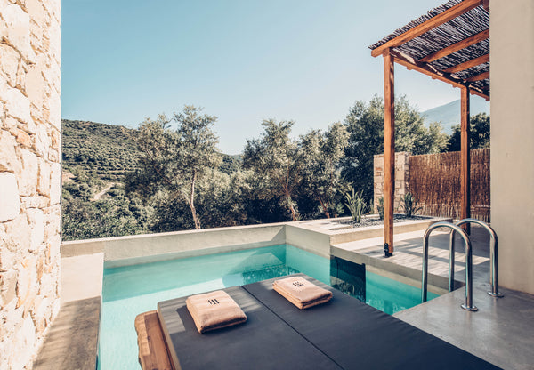 A luxury 32sqm Suite with a private pool and spacious  balcony where you can enj Greece Senior Retreat with private pool & olive farm view Room in hotel vacation rental 29400250