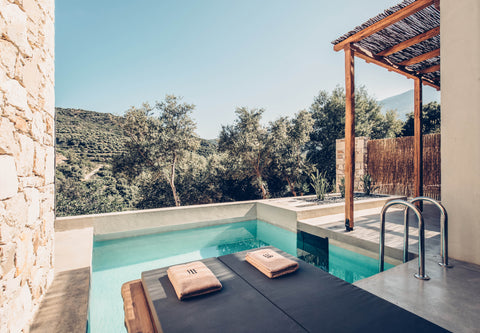A luxury 32sqm Suite with a private pool and spacious  balcony where you can enj Greece Senior Retreat with private pool & olive farm view Room in hotel vacation rental 29400250