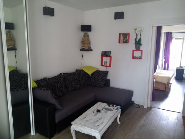 C'est un appartement en très bon état, refait à neuf de 35 m2. En plein cœur du  Paris, France Très joli T2 proche canal ourcq Private room in rental unit vacation rental 6839008