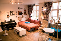 IMPORTANT: READ THE HOUSE RULES BEFORE YOU BOOK! <br /><br />Our lovely studio r Copenhagen, Denmark Large STUDIO-room with private kitchen and office! Private room in rental unit vacation rental 23492145