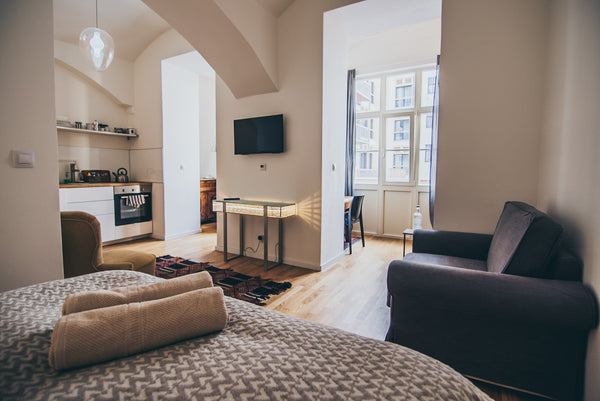Welcome to your temporary home in Prague. Based in Prague 7, in close vicinity o Slovakia Cozy Nest by Stromovka Park Entire rental unit vacation rental 26741035