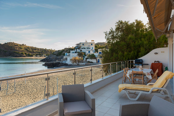 Beautiful modern beachfront condo, situated In the southern most region of the H Kaloi Limenes, Greece Beach Front Condo South Crete Entire condo vacation rental 34765380