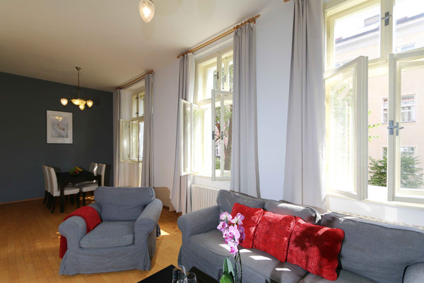 Fully furnished two bedroom apartment, situated on the 2nd floor in a well maint Mníšek pod Brdy, Czechia Belgicka 3, # 7 Entire rental unit vacation rental 30225385