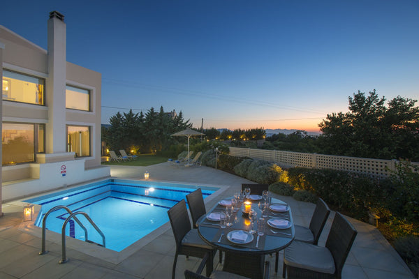 The landscape surroundings create a welcoming, relaxing, cosy & tranquil atmosph Chania, Greece Private luxury 4bdroom Villa with wonderfull view Entire villa vacation rental 6737472