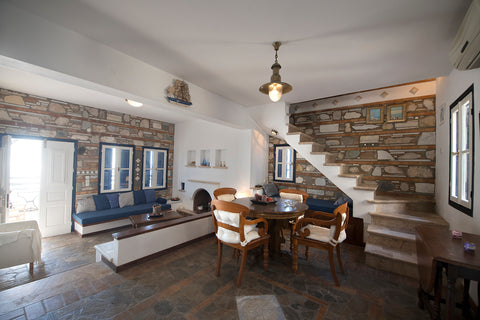 Blue Dawn Luxury Villa is  built according to the traditional Aegean & Kalymnos  Glyfada, Greece Blue Dawn Kalymnos Luxury Villa (SHISHA SERVICE) Room in serviced apartment vacation rental 25069441