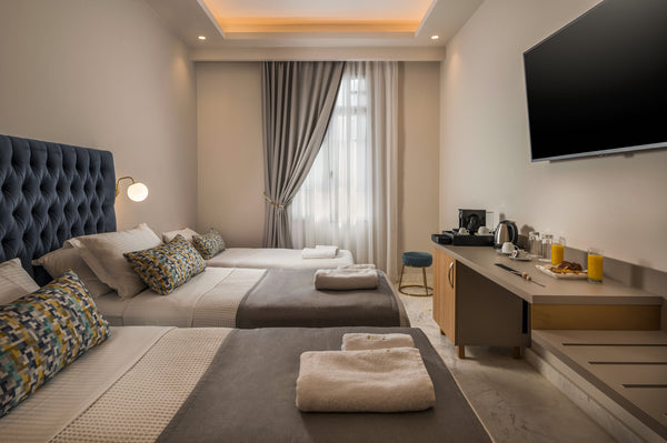 Plaza 1866 Superior City Rooms is located in the heart of the city of Chania. Th  Plaza 1866 Superior City Rooms/ Deluxe Triple Private room in serviced apartment vacation rental 46307378