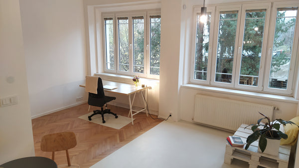 Lovely, bright apartment with a view to the quiet courtyard located in a close p Prague, Czechia Bright apartment with a view to quiet courtyard Entire loft vacation rental 53460117