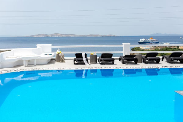 Our apartments are 2 km away from Mykonos town. Close by there is a  bus station Mikonos, Greece Sea View studio for 3 adults Ground Floor Room in boutique hotel vacation rental 13852416