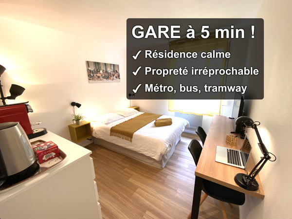 ✅ Calme et confort : c'est la promesse de cet agréable studio !<br />✅ Fraîcheme Lyon, France ⭐️ Calme & repos à 5 min. Gare SNCF Part-Dieu ⭐️ Entire rental unit vacation rental 52786781