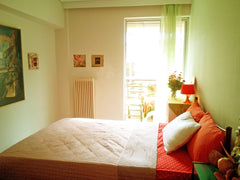 The apartment is shared with one private room. It is located in Gizi, a quiet ne Athens, Attica, Greece cozy and artistic room Private room in rental unit vacation rental 28981879