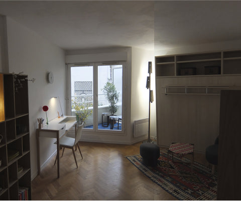 At metro Gobelins, a newly equipped studio of 22m2 with a terrace on an quiet su Caen, France A modern studio  in the 13eme Entire rental unit vacation rental 4931042